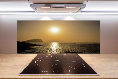 Cooker splashback Sunset sea