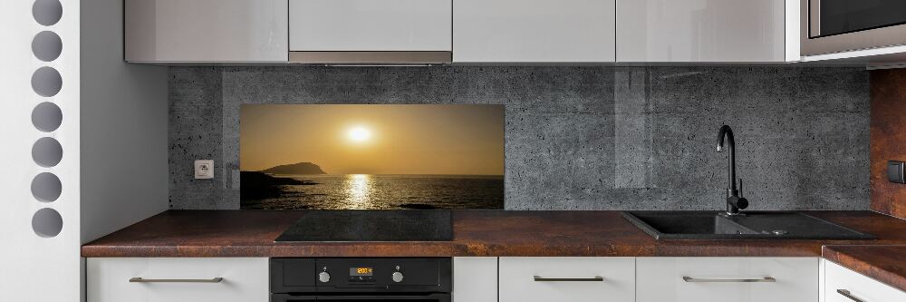 Cooker splashback Sunset sea