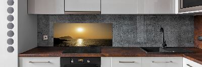 Cooker splashback Sunset sea