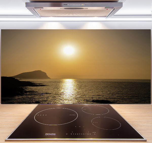 Cooker splashback Sunset sea