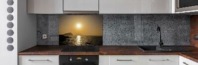 Cooker splashback Sunset sea