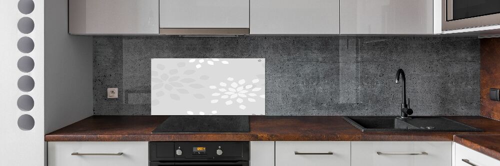 Kitchen splashback Floral pattern