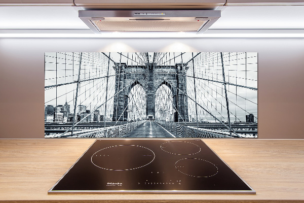 Glass splashback Brooklyn bridge