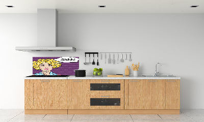 Cooker splashback Woman comic book