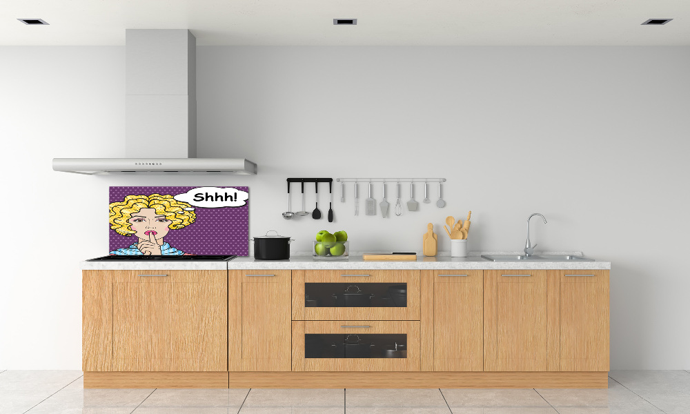 Cooker splashback Woman comic book