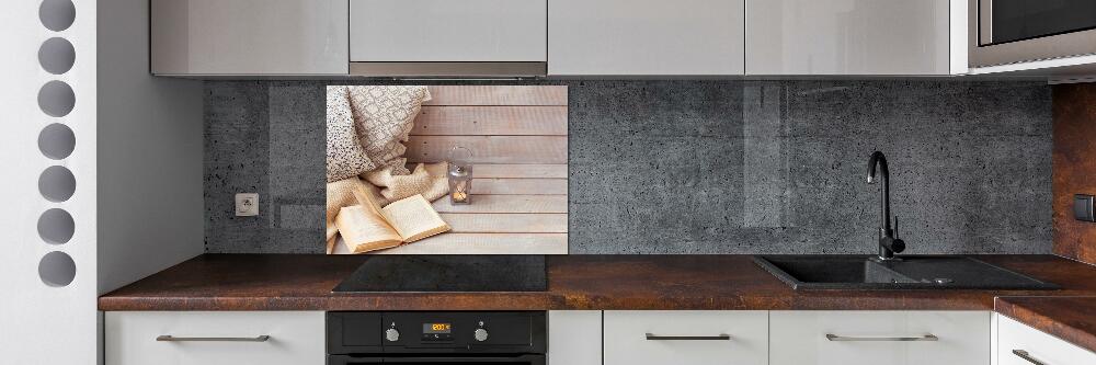 Hob splashback Relax by the book