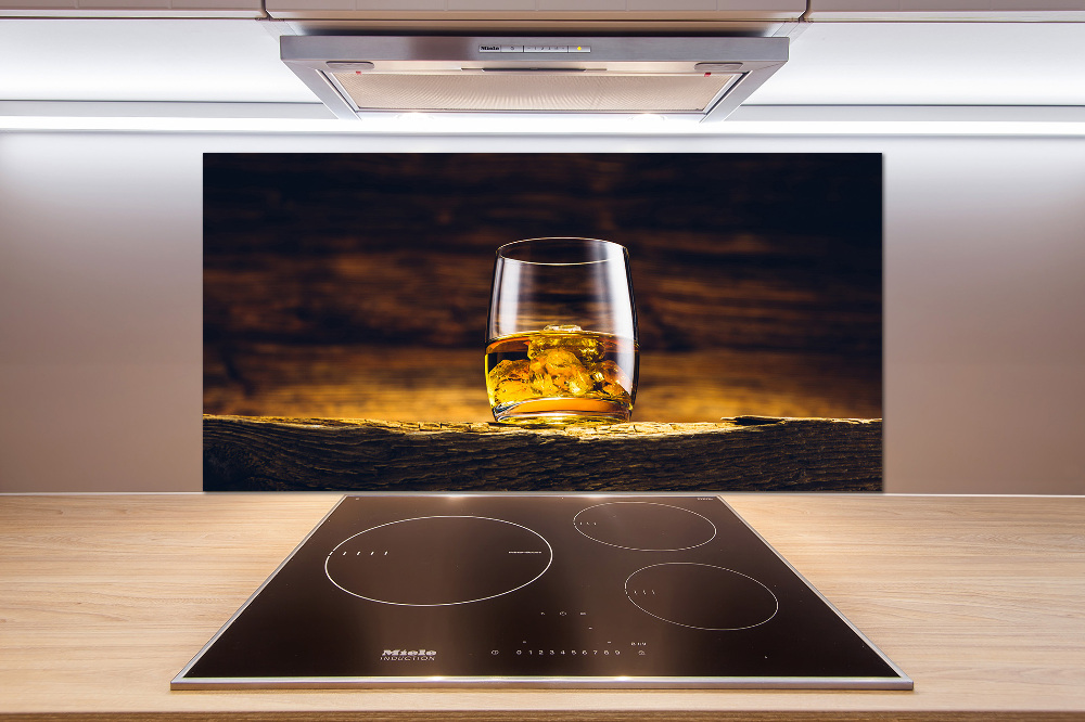 Cooker splashback Bourbon in a glass