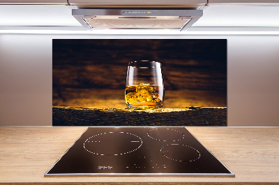 Cooker splashback Bourbon in a glass