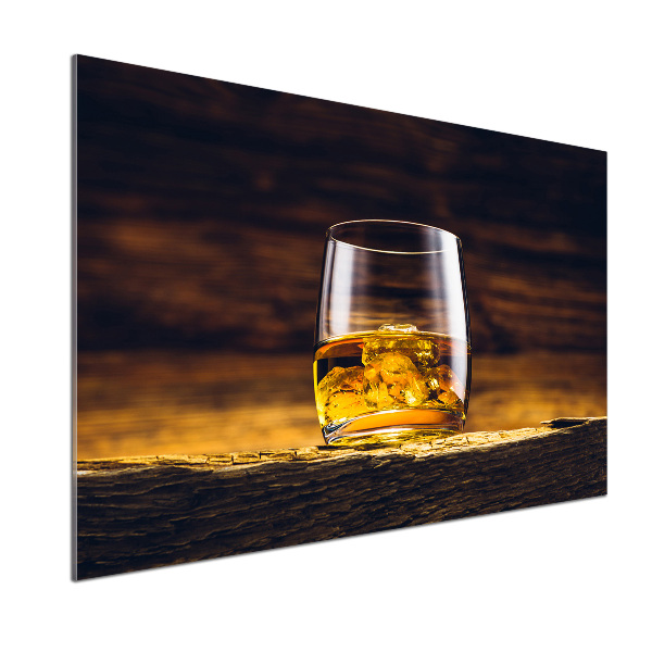 Cooker splashback Bourbon in a glass