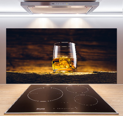 Cooker splashback Bourbon in a glass