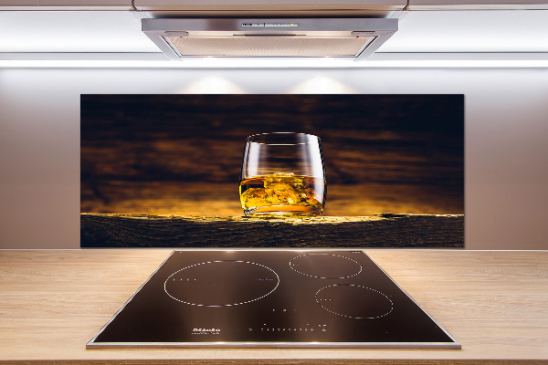 Cooker splashback Bourbon in a glass