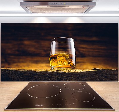 Cooker splashback Bourbon in a glass