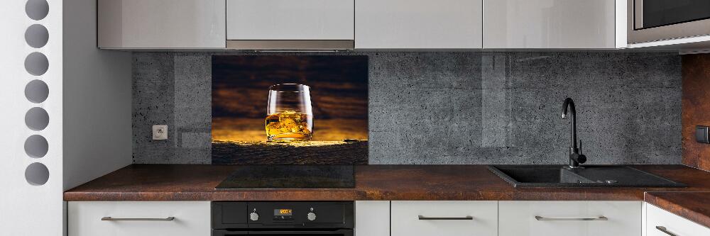 Cooker splashback Bourbon in a glass