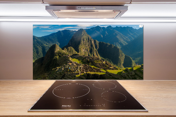 Cooker splashback Machu Picchu ruins