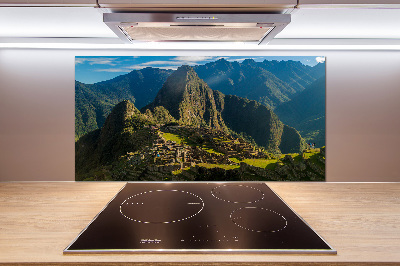 Cooker splashback Machu Picchu ruins