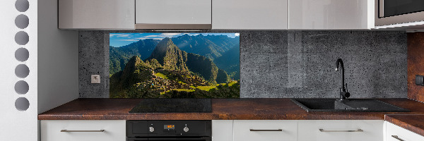 Cooker splashback Machu Picchu ruins