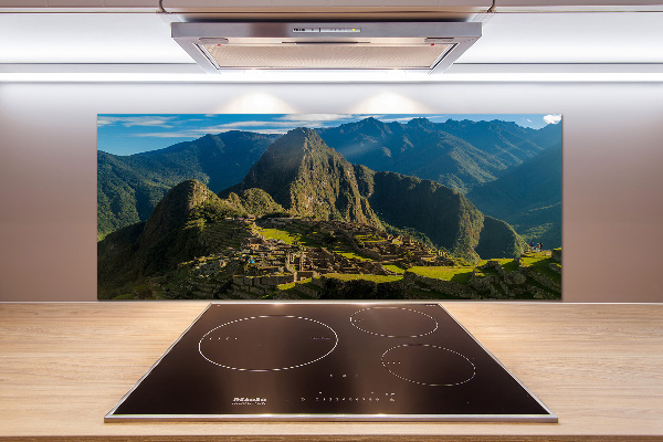 Cooker splashback Machu Picchu ruins