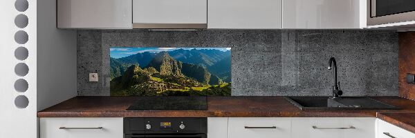 Cooker splashback Machu Picchu ruins