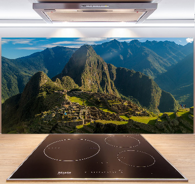 Cooker splashback Machu Picchu ruins