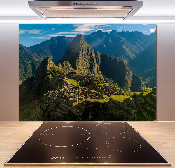 Cooker splashback Machu Picchu ruins