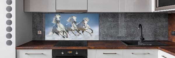 Cooker splashback Horses at gallop