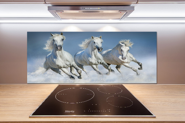 Cooker splashback Horses at gallop