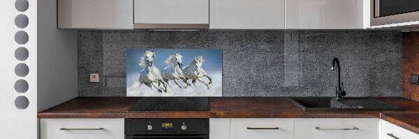 Cooker splashback Horses at gallop