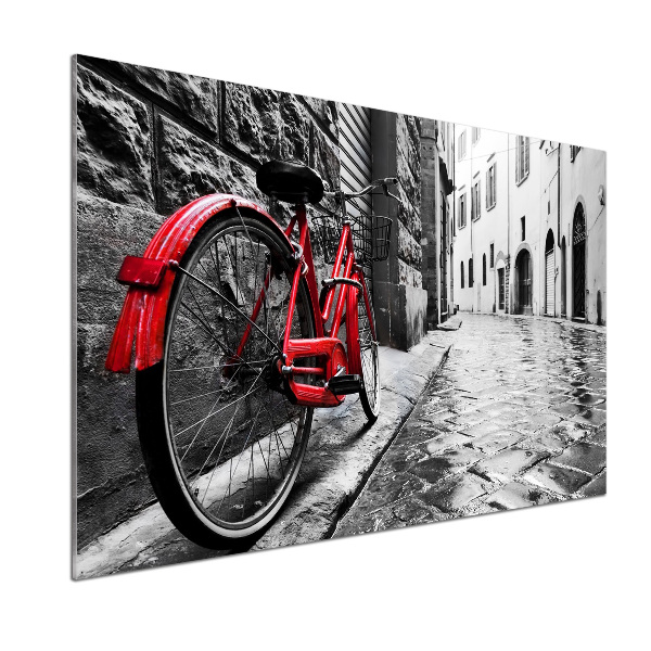 Cooker splashback Red bike