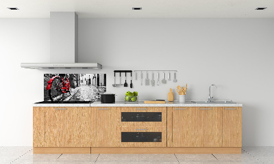 Cooker splashback Red bike