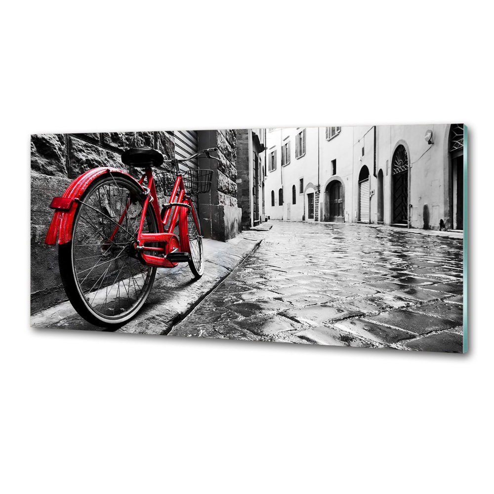 Cooker splashback Red bike