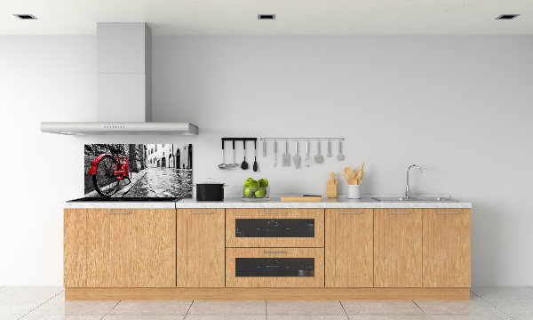 Cooker splashback Red bike