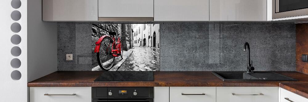 Cooker splashback Red bike