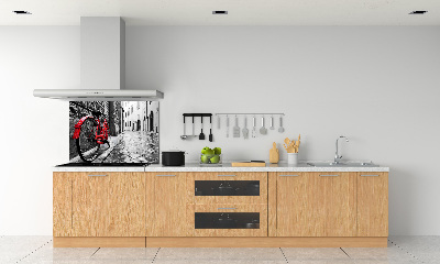 Cooker splashback Red bike