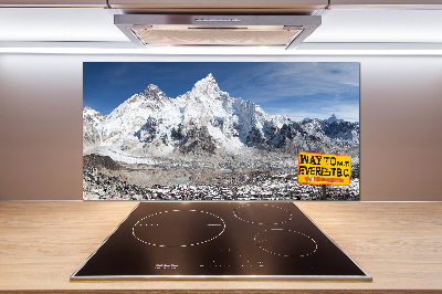 Cooker splashback Mount Everest