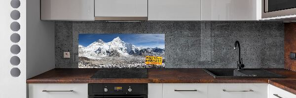 Cooker splashback Mount Everest