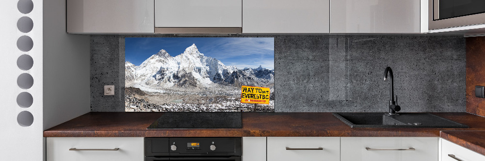 Cooker splashback Mount Everest