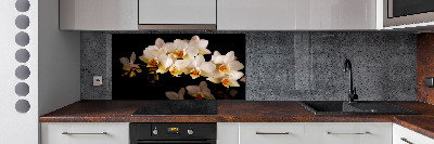 Cooker splashback Orchid