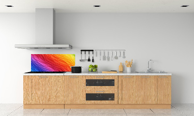 Cooker splashback Colorful waves