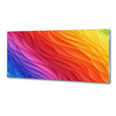 Cooker splashback Colorful waves