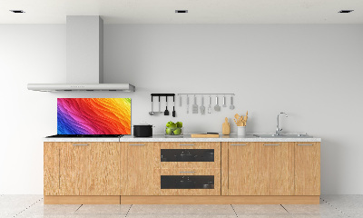 Cooker splashback Colorful waves