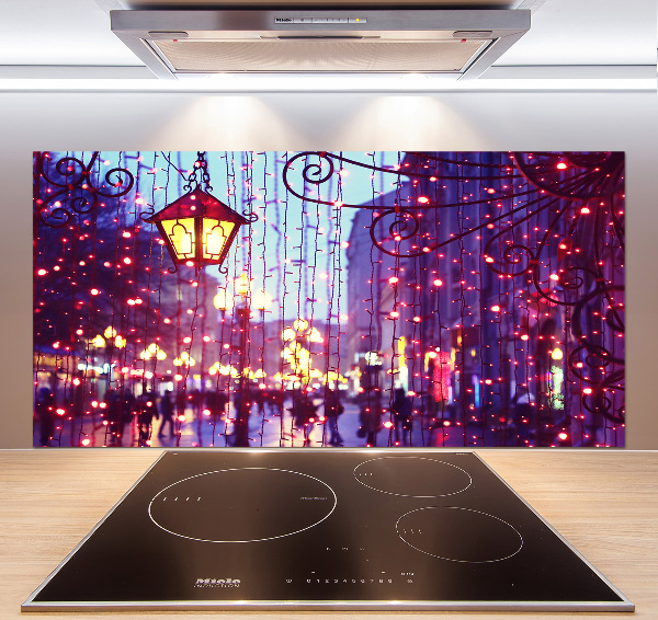 Kitchen splashback Lights in the city