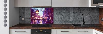 Kitchen splashback Lights in the city