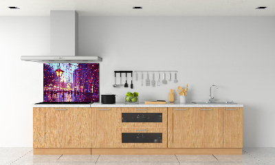 Kitchen splashback Lights in the city