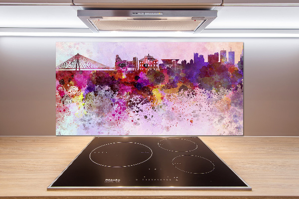 Kitchen splashback Colorful Warsaw