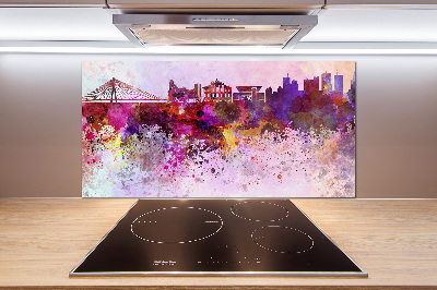 Kitchen splashback Colorful Warsaw