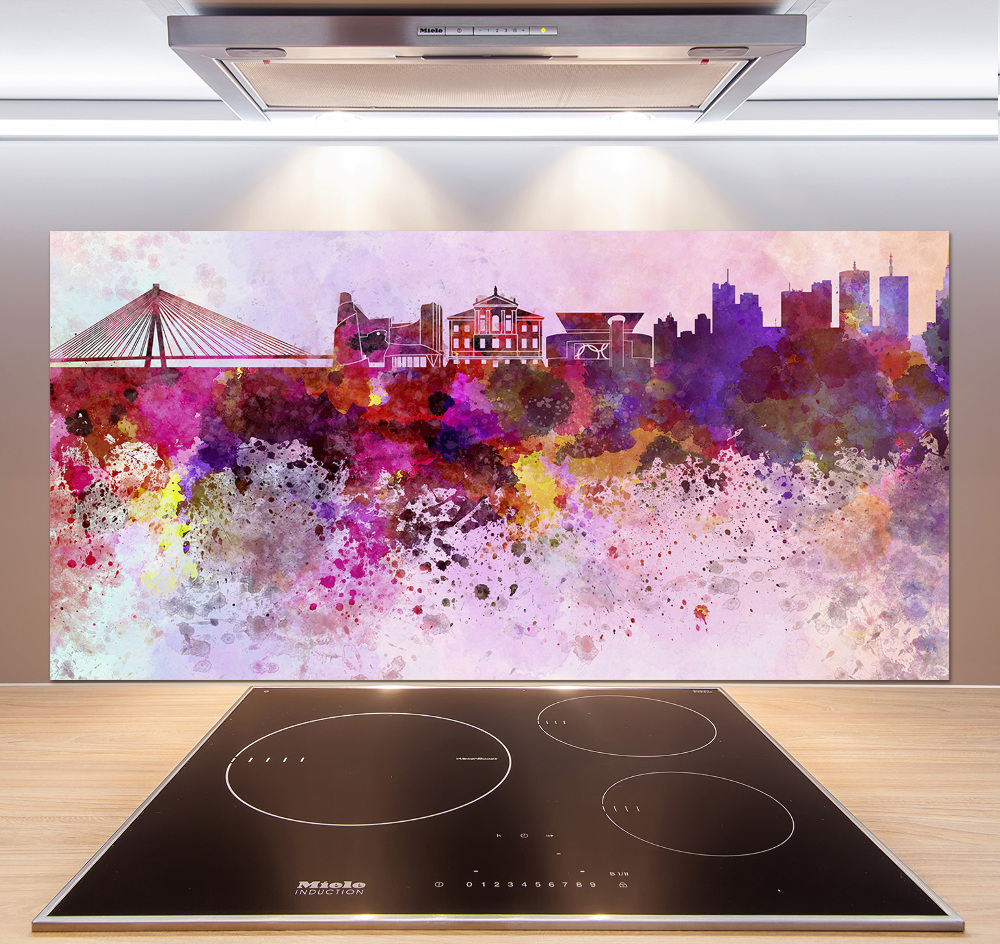 Kitchen splashback Colorful Warsaw