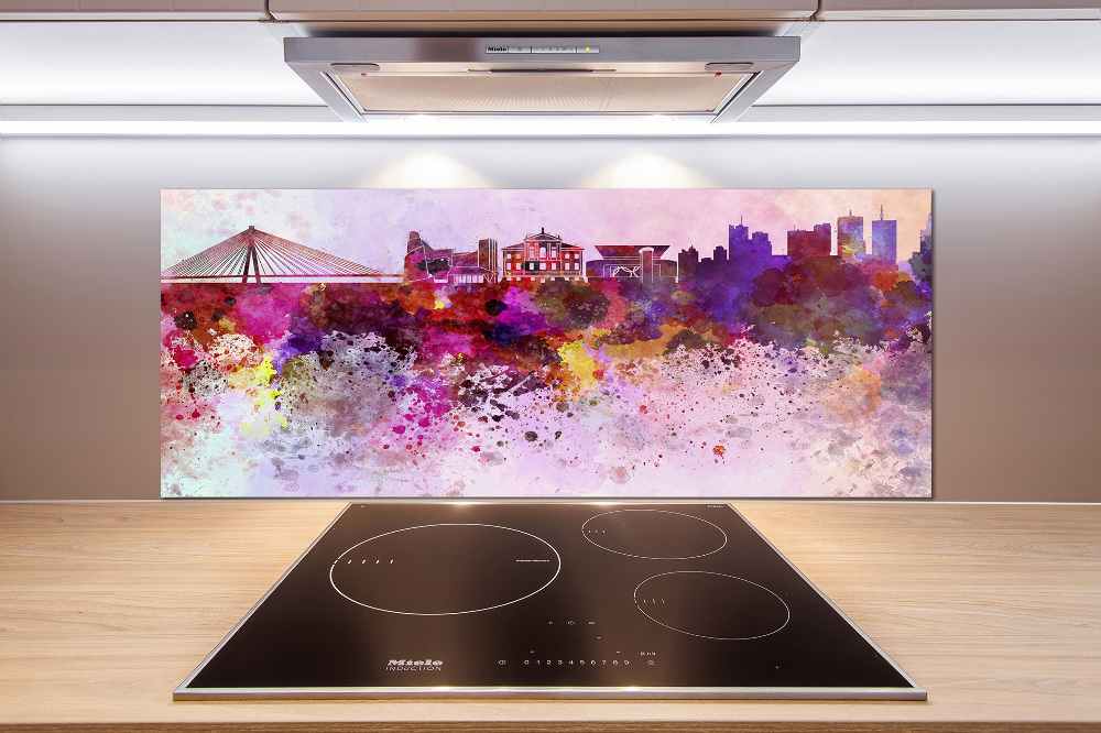 Kitchen splashback Colorful Warsaw