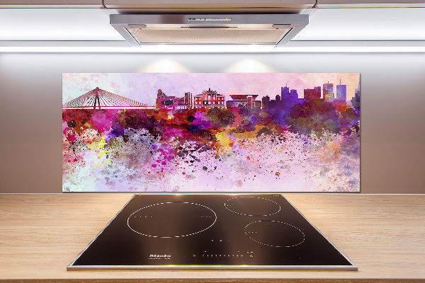 Kitchen splashback Colorful Warsaw