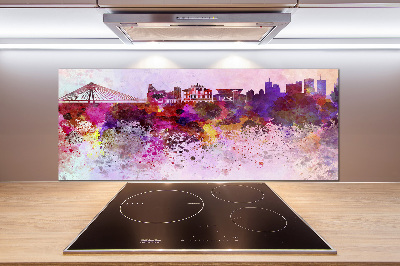 Kitchen splashback Colorful Warsaw