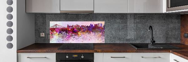 Kitchen splashback Colorful Warsaw